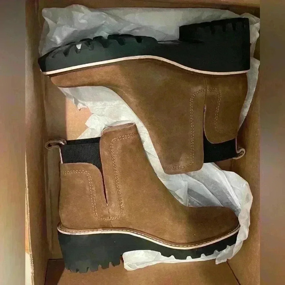 New! Dolce Vita Women’s Huey H2O Booties - Brown - Size 7 - Picture 4 of 10